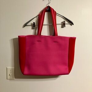 Summersalt Pink Beach Gym Bag Neoprene with interior pocket Womens Shopping tote